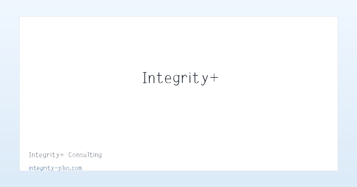 Integrity+ Consulting 主图